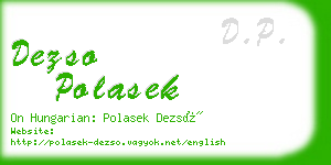 dezso polasek business card